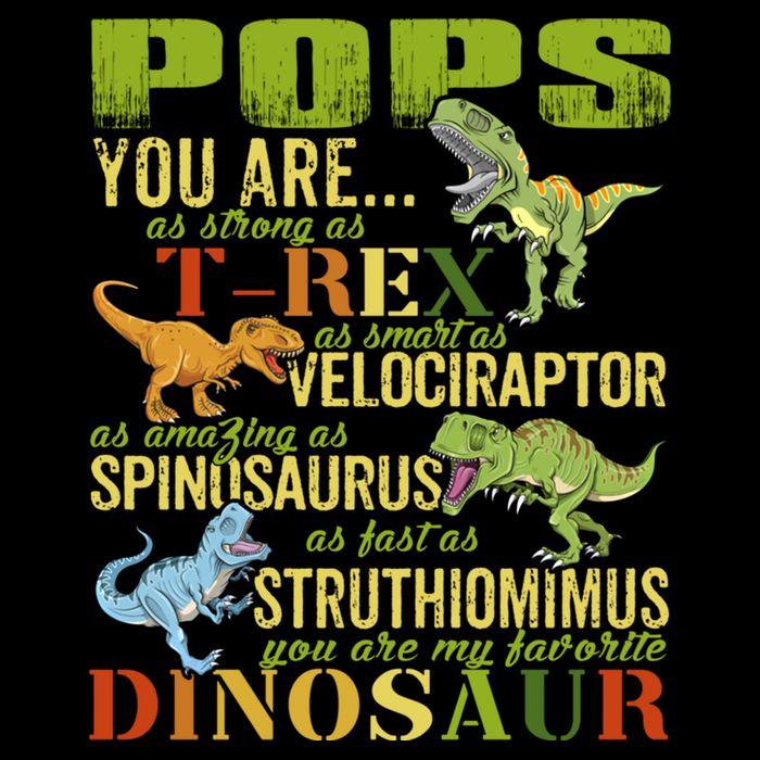 Popssaurus Pops You Are As Strong As T Rex Funny Dinosaur Gift Drawstring Bag