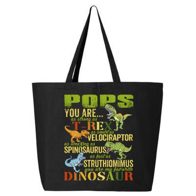 Popssaurus Pops You Are As Strong As T Rex Funny Dinosaur Gift 25L Jumbo Tote