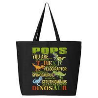 Popssaurus Pops You Are As Strong As T Rex Funny Dinosaur Gift 25L Jumbo Tote