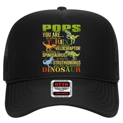Popssaurus Pops You Are As Strong As T Rex Funny Dinosaur Gift Trucker Hat
