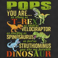Popssaurus Pops You Are As Strong As T Rex Funny Dinosaur Gift Golf Towel