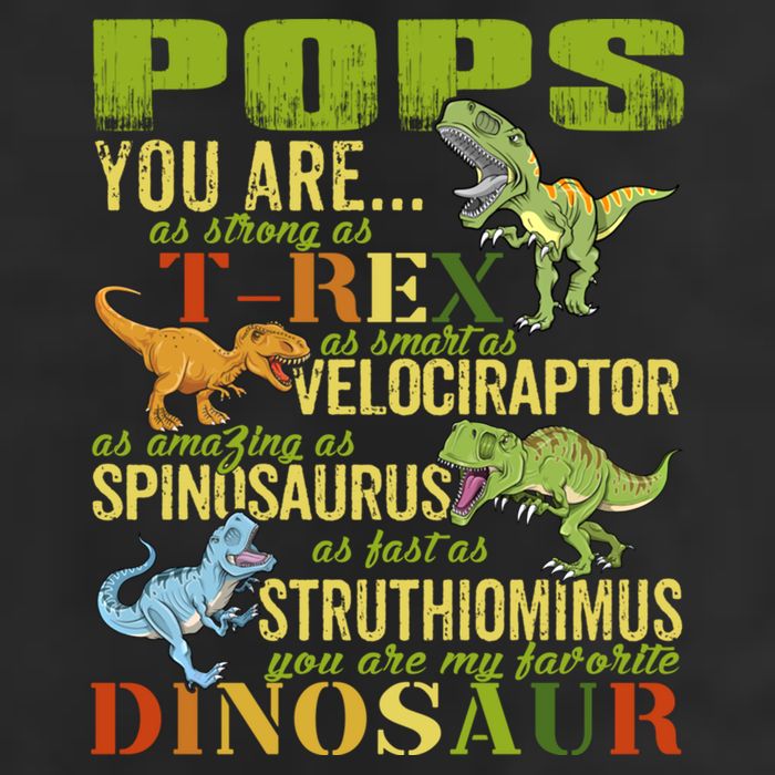 Popssaurus Pops You Are As Strong As T Rex Funny Dinosaur Gift Golf Towel