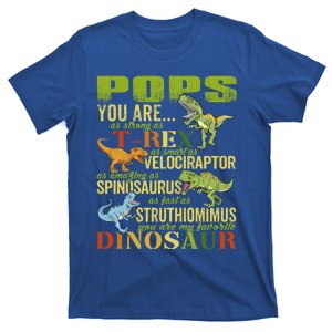 Popssaurus Pops You Are As Strong As T Rex Funny Dinosaur Gift T-Shirt