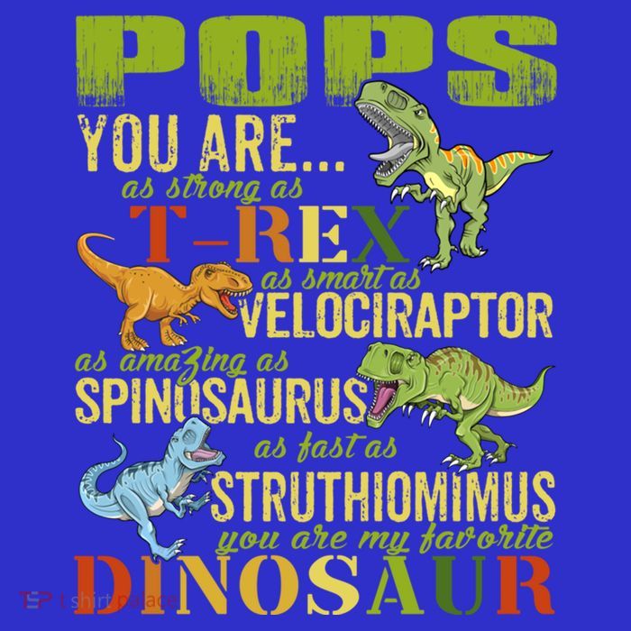 Popssaurus Pops You Are As Strong As T Rex Funny Dinosaur Gift Tall T-Shirt