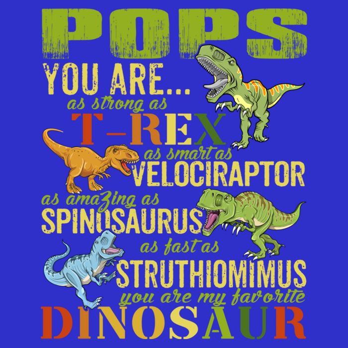 Popssaurus Pops You Are As Strong As T Rex Funny Dinosaur Gift 16 in Basic Backpack