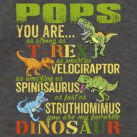 Popssaurus Pops You Are As Strong As T Rex Funny Dinosaur Gift Vector Backpack