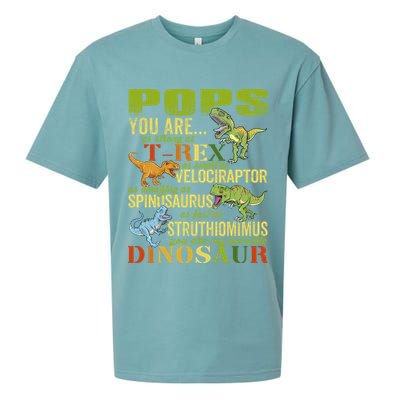 Popssaurus Pops You Are As Strong As T Rex Funny Dinosaur Gift Sueded Cloud Jersey T-Shirt