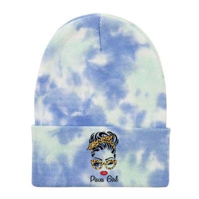 Pisces Pisces Zodiac February March Birthday Gift Tie Dye 12in Knit Beanie