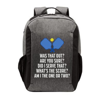 Pickleball Questions 1 Or 2 Who Served Funny Pickleball Vector Backpack