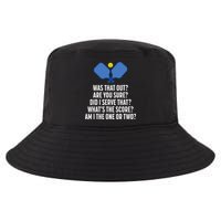 Pickleball Questions 1 Or 2 Who Served Funny Pickleball Cool Comfort Performance Bucket Hat