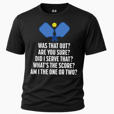 Pickleball Questions 1 Or 2 Who Served Funny Pickleball Performance Shirt