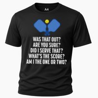 Pickleball Questions 1 Or 2 Who Served Funny Pickleball Performance Shirt
