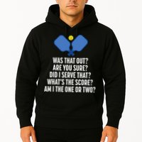 Pickleball Questions 1 Or 2 Who Served Funny Pickleball Hoodie