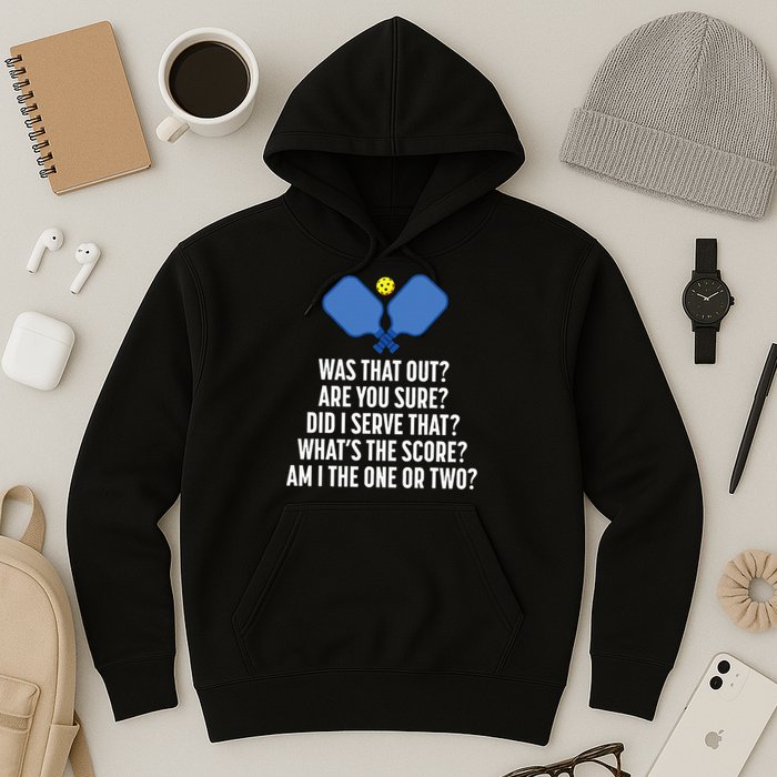 Pickleball Questions 1 Or 2 Who Served Funny Pickleball Hoodie