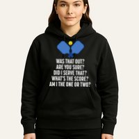 Pickleball Questions 1 Or 2 Who Served Funny Pickleball Hoodie