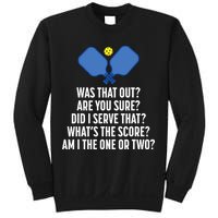 Pickleball Questions 1 Or 2 Who Served Funny Pickleball Sweatshirt