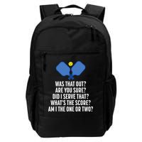Pickleball Questions 1 Or 2 Who Served Funny Pickleball Backpack