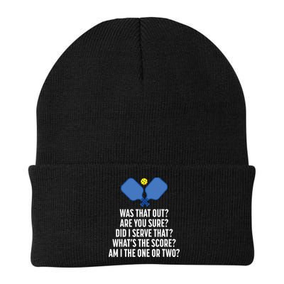 Pickleball Questions 1 Or 2 Who Served Funny Pickleball Beanie