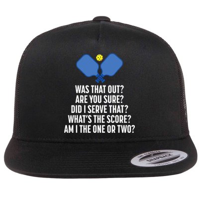 Pickleball Questions 1 Or 2 Who Served Funny Pickleball Flatbill Hat