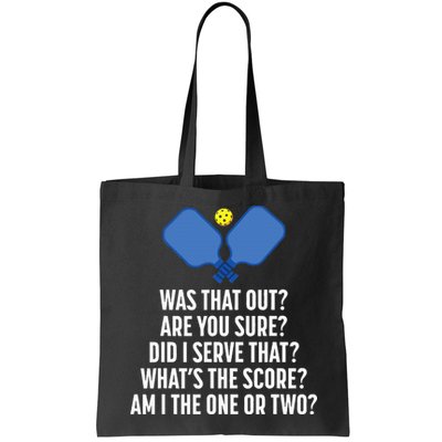 Pickleball Questions 1 Or 2 Who Served Funny Pickleball Bag