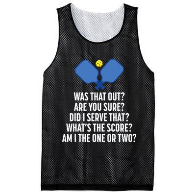 Pickleball Questions 1 Or 2 Who Served Funny Pickleball Mesh Reversible Basketball Jersey Tank