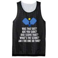 Pickleball Questions 1 Or 2 Who Served Funny Pickleball Mesh Reversible Basketball Jersey Tank