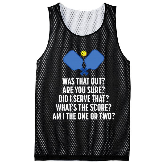 Pickleball Questions 1 Or 2 Who Served Funny Pickleball Mesh Reversible Basketball Jersey Tank