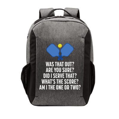 Pickleball Questions 1 Or 2 Who Served Funny Pickleball Vector Backpack