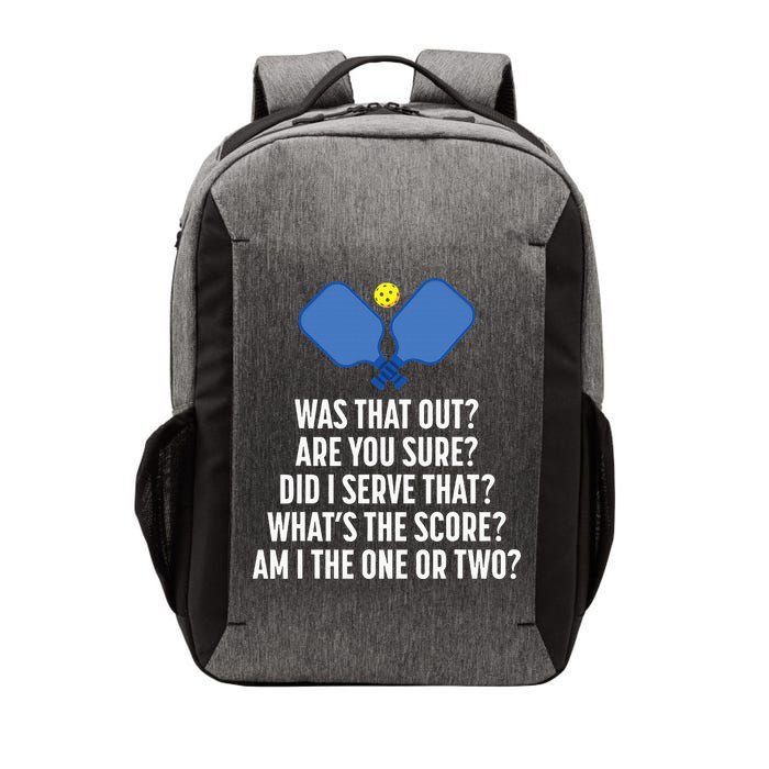 Pickleball Questions 1 Or 2 Who Served Funny Pickleball Vector Backpack