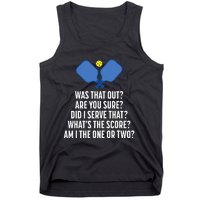 Pickleball Questions 1 Or 2 Who Served Funny Tank Top