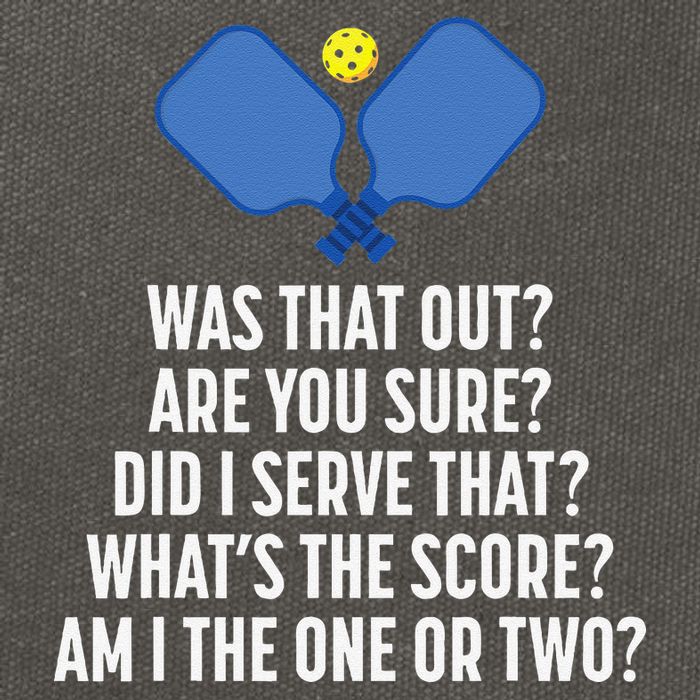 Pickleball Questions 1 Or 2 Who Served Funny Pickleball Cotton Canvas Backpack