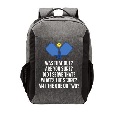 Pickleball Questions 1 Or 2 Who Served Funny Pickleball Vector Backpack