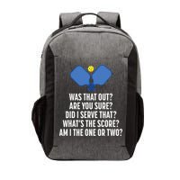 Pickleball Questions 1 Or 2 Who Served Funny Pickleball Vector Backpack