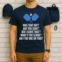 Pickleball Questions 1 Or 2 Who Served Funny Pickleball T-Shirt