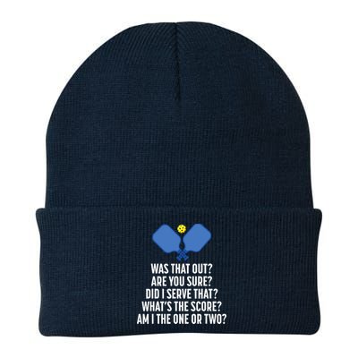 Pickleball Questions 1 Or 2 Who Served Funny Pickleball Beanie