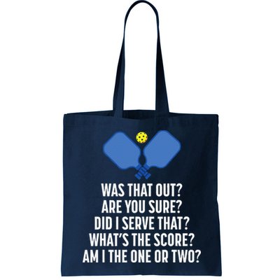 Pickleball Questions 1 Or 2 Who Served Funny Pickleball Bag