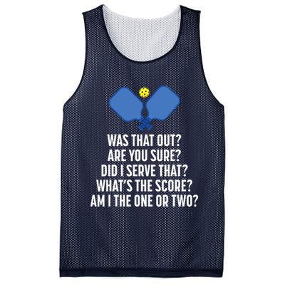 Pickleball Questions 1 Or 2 Who Served Funny Pickleball Mesh Reversible Basketball Jersey Tank