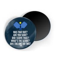 Pickleball Questions 1 Or 2 Who Served Funny Pickleball Magnet