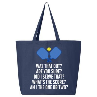 Pickleball Questions 1 Or 2 Who Served Funny Pickleball 25L Jumbo Tote