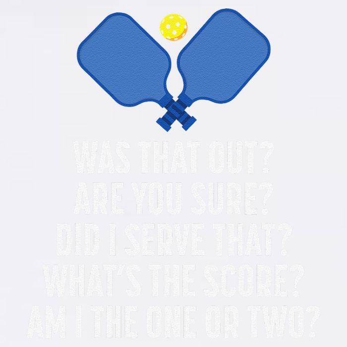 Pickleball Questions 1 Or 2 Who Served Funny Pickleball Garment-Dyed Sweatshirt