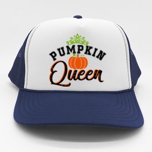 Pumpkin Queen Autumn Fall Halloween Cute Cool Gift Trucker Hat