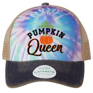 Pumpkin Queen Autumn Fall Halloween Cute Cool Gift Legacy Tie Dye Trucker Hat