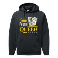 Payroll Queen Accounting Accountant Clerk Manager Performance Fleece Hoodie