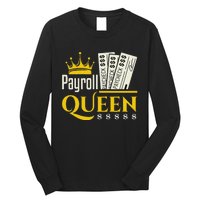 Payroll Queen Accounting Accountant Clerk Manager Long Sleeve Shirt