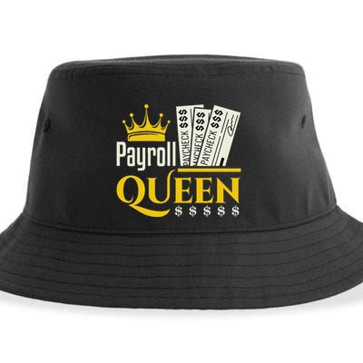 Payroll Queen Accounting Accountant Clerk Manager Sustainable Bucket Hat