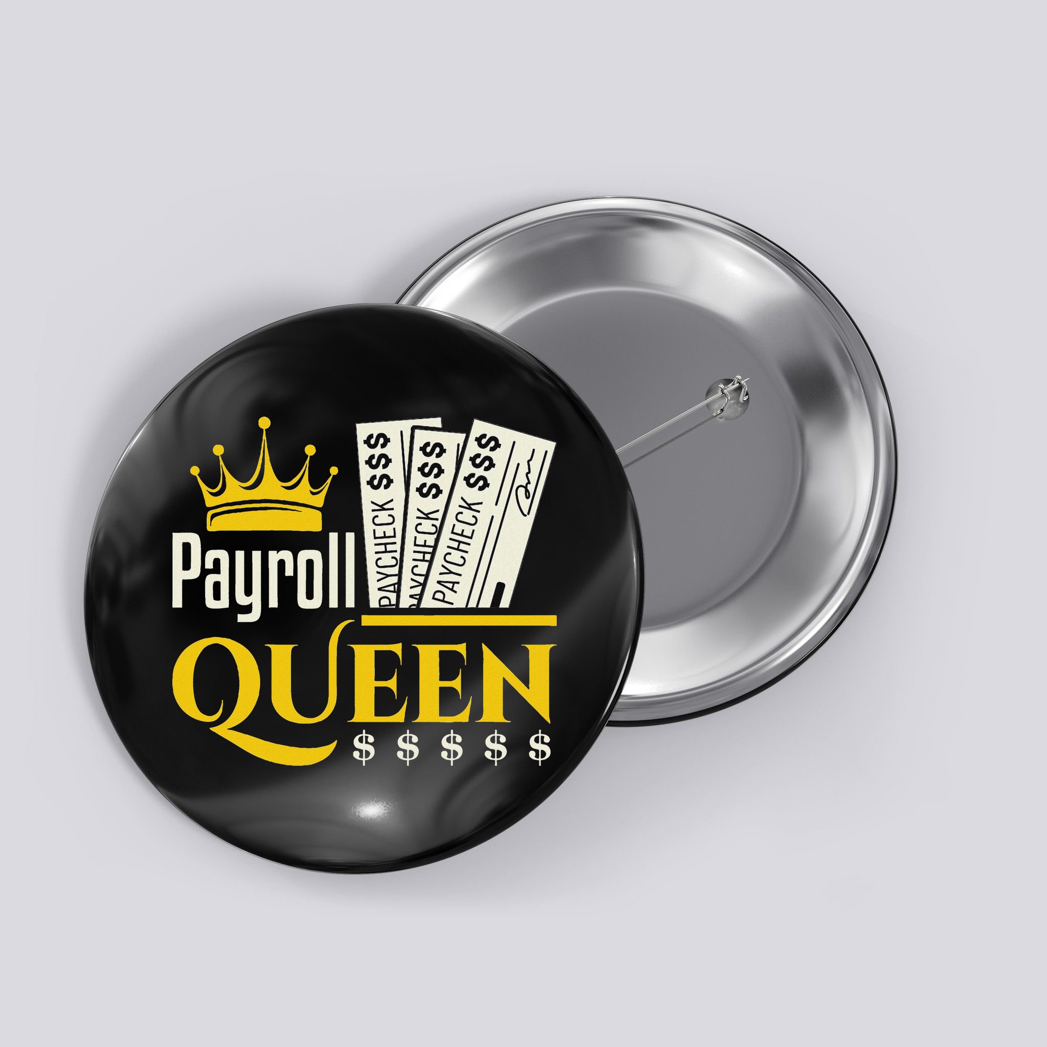 Payroll Queen Accounting Accountant Clerk Manager Button