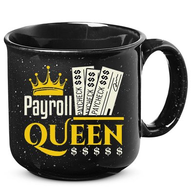 Payroll Queen Accounting Accountant Clerk Manager 15oz Campfire Ceramic Mug