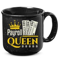 Payroll Queen Accounting Accountant Clerk Manager 15oz Campfire Ceramic Mug