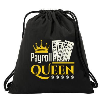 Payroll Queen Accounting Accountant Clerk Manager Drawstring Bag