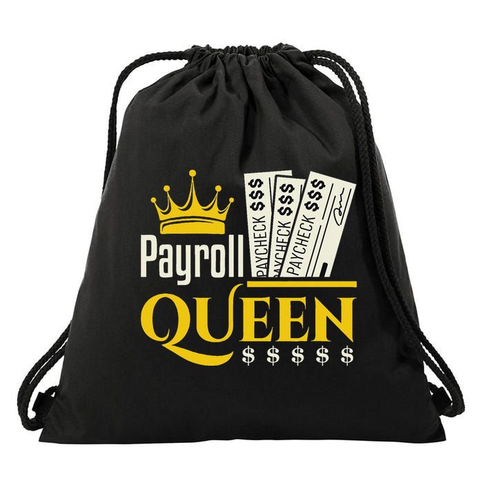 Payroll Queen Accounting Accountant Clerk Manager Drawstring Bag